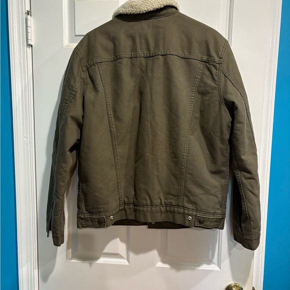 LEVI'S men
Faux Shearling Lined Classic Fit Jacket coat olive green L - Picture 3 of 8